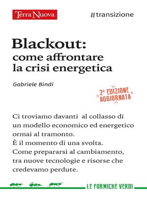 cover image of Blackout--come affrontare la crisi energetica